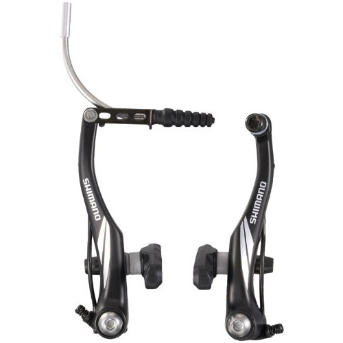 Тормоз V-brake ,черн, с колодками S65T,болтами 16мм, без уп.