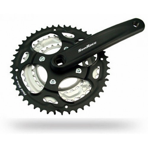 Система SunRace M63, 48-38-28T, 170, Blk/Silver, с защитой