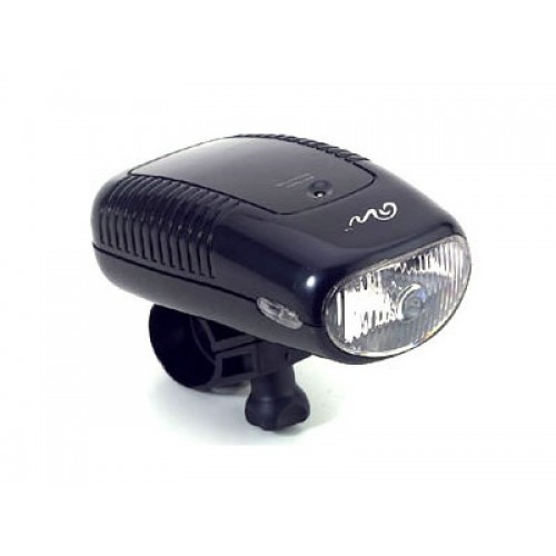 Фонарь передний QL-99N Halogen лампа, с крепежем цв.серебр.