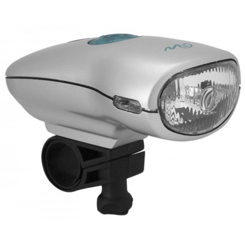 Фонарь передний  WH-01NH Halogen лампа, индикатор зарядки, с крепежем
