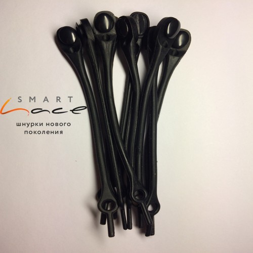 Силиконовые шнурки Smart Lace Чёрный