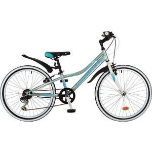 Велосипед NOVATRACK 24" ALICE голубой TY21/RS35/SG-6SI