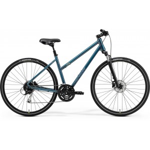 Велосипед '21 Merida Crossway 100 Lady Рама:XS(43cm) TealBlue/SilverBlue/Lime